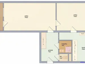 Pronájem bytu 2+1, Praha - Malešice, Tuchorazská, 56 m2