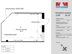 Pronájem obchodního prostoru, Benešov, Vnoučkova, 45 m2