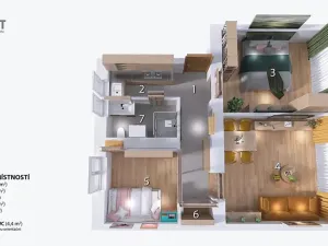 Pronájem bytu 3+1, Štramberk, Bařiny, 69 m2