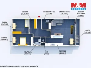 Prodej bytu 4+1, Praha - Krč, Točitá, 103 m2