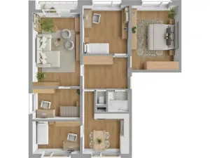 Prodej bytu 5+1, Dlouhoňovice, Sídlištní, 102 m2