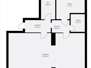 Pronájem obchodního prostoru, Klatovy, Nádražní, 65 m2