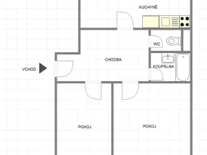 Prodej bytu 2+1, Uherský Brod, Bří Lužů, 72 m2