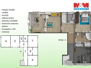 Prodej rodinného domu, Peruc - Černochov, 288 m2