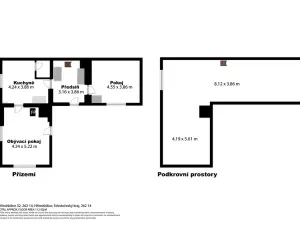 Prodej rodinného domu, Hřiměždice, 96 m2