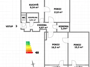 Prodej bytu 3+1, Brno, Jakuba Obrovského, 71 m2