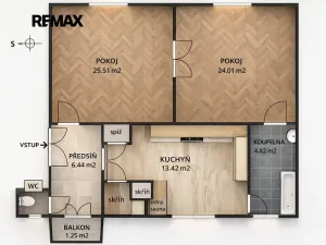 Pronájem bytu 2+1, Brno, Výpravní, 76 m2