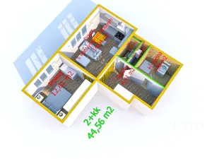 Pronájem bytu 2+kk, Staré Město, Mahenova, 45 m2