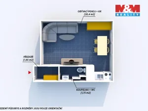 Prodej bytu 1+kk, Plzeň - Jižní Předměstí, 25 m2