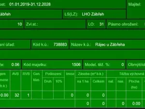 Prodej lesa, Rájec, 5476 m2