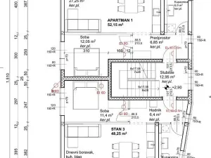 Prodej bytu 2+kk, Novalja, Chorvatsko, 56 m2