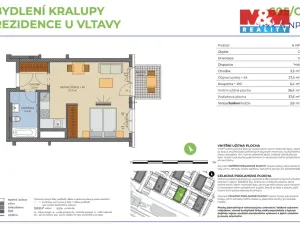 Prodej bytu 1+kk, Kralupy nad Vltavou, Nádražní, 42 m2
