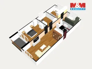 Prodej bytu 4+1, Chodov, Čapkova, 83 m2