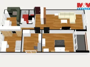 Prodej bytu 4+1, Chodov, Čapkova, 83 m2