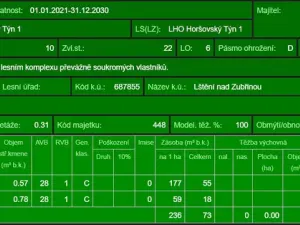 Prodej lesa, Blížejov - Lštění, 4481 m2