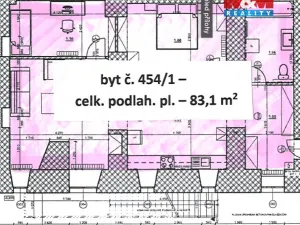 Prodej bytu 3+1, Jaroměř - Jakubské Předměstí, Palackého, 83 m2