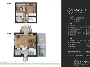 Prodej rodinného domu, Květnice, Čekanková, 103 m2