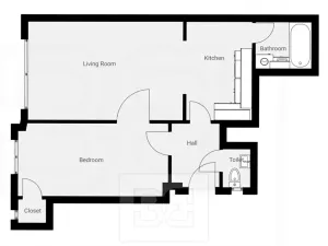 Pronájem bytu 2+kk, Praha - Vršovice, Rybalkova, 47 m2