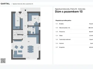 Prodej rodinného domu, Praha - Kolovraty, Měsíčková, 145 m2