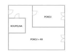 Pronájem bytu 2+kk, Poděbrady - Poděbrady II, Dr. Horákové, 43 m2