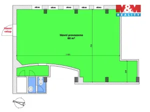 Pronájem obchodního prostoru, Ostrava - Hrabůvka, Dr. Martínka, 66 m2