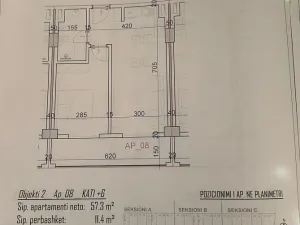 Prodej bytu 1+kk, Rruga Viena, Golem, Albánie, 37 m2