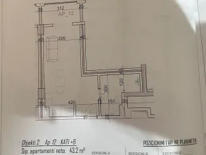 Prodej bytu 1+kk, Rruga Viena, Golem, Albánie, 37 m2