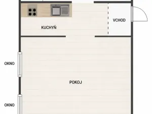 Pronájem bytu 1+kk, Senohraby, Hlavní, 29 m2