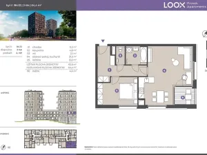 Pronájem bytu 2+kk, Praha - Prosek, Litoměřická, 63 m2