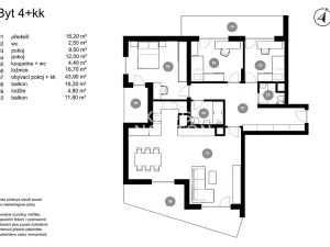 Prodej bytu 4+kk, Praha - Strašnice, Zvěřinova, 107 m2