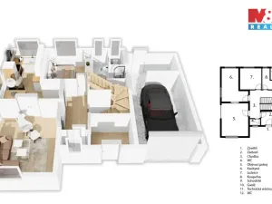 Prodej rodinného domu, Okrouhlá, 222 m2