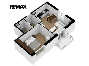 Pronájem bytu 2+kk, Plzeň, Pecháčkova, 47 m2