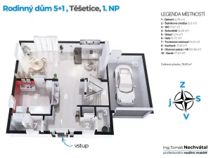 Prodej rodinného domu, Těšetice, 135 m2