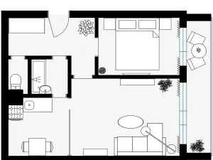Prodej bytu 2+kk, Kladno, Čs. armády, 40 m2