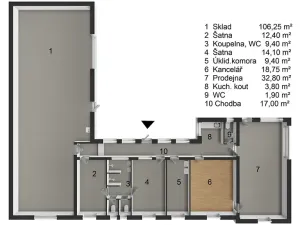 Prodej výrobních prostor, Teplice, Havířská, 226 m2