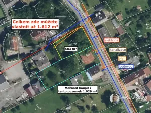 Prodej pozemku pro bydlení, Cerekvice nad Bystřicí, 583 m2