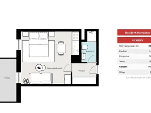 Prodej bytu 1+kk, Harrachov, 32 m2