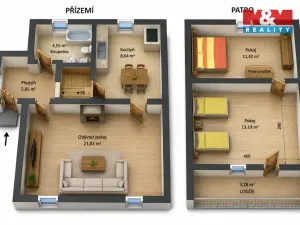Prodej rodinného domu, Zruč nad Sázavou, Ke Ctiborkám, 65 m2