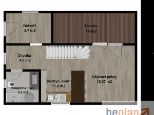 Pronájem rodinného domu, Nová Ves nad Popelkou, 95 m2
