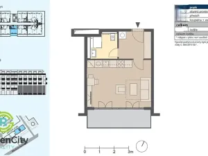 Prodej bytu 1+kk, Praha, Mladoboleslavská, 38 m2