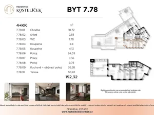 Prodej bytu 4+kk, Pardubice, Štrossova, 152 m2