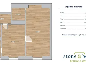Prodej bytu 2+kk, Praha - Vinohrady, Korunní, 54 m2