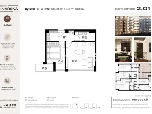 Prodej bytu 2+kk, Praha - Holešovice, Kostelní, 36 m2