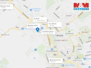 Prodej komerčního pozemku, Litomyšl, T. G. Masaryka, 1523 m2