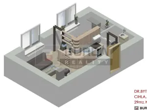 Pronájem bytu 2+kk, Neratovice, 30 m2