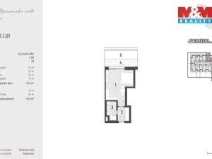 Prodej bytu 1+kk, Brandýs nad Labem-Stará Boleslav, Dřevčická, 33 m2