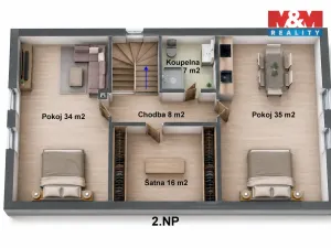 Prodej rodinného domu, Kamenice nad Lipou, Dobšova, 210 m2