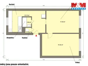 Prodej bytu 2+1, Cheb, Kosmonautů, 54 m2