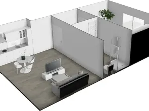 Pronájem bytu 2+kk, Brno, Černohorská, 48 m2