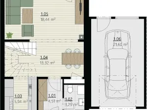 Prodej rodinného domu, Újezd u Brna, 89 m2